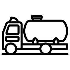 A perfect design vector of fuel tanker