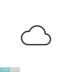 Cloud vector icon. Weather sign