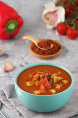 Traditional Hungarian meat stew - Goulash