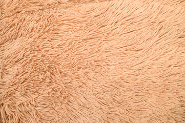 Fuzzy brown fabric, close up