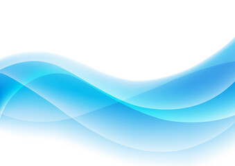 抽象的な背景、波、青