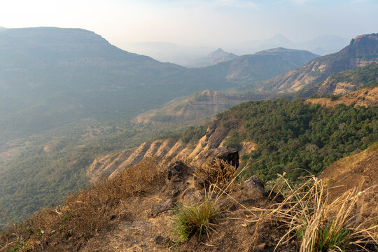 Amazing views of the landscapes captured from the Matheran hill station in summer