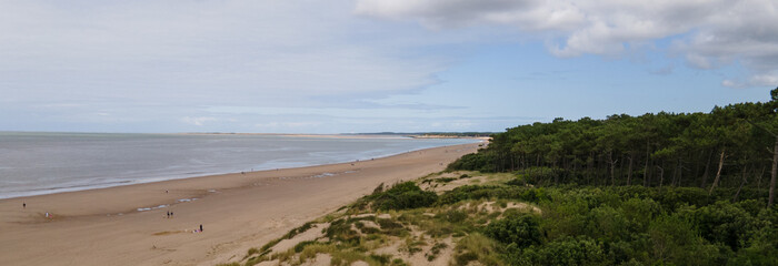 Panorama Côte sauvage Saint Palais sur Mer Charente Maritime France