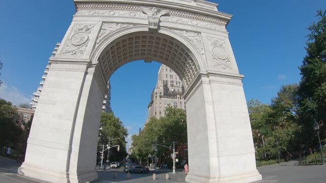 Washington square arch, New York City, USA