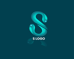 S Letter Logo Template Design