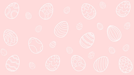 Happy Easter background ,Egg patten pink background ,Vector Illustration EPS 10