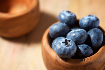 Blueberries close up