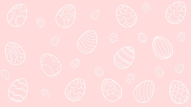 Happy Easter background ,Egg patten pink background ,Vector Illustration EPS 10