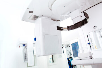 Closeup shot of dental medical machines in a clinic