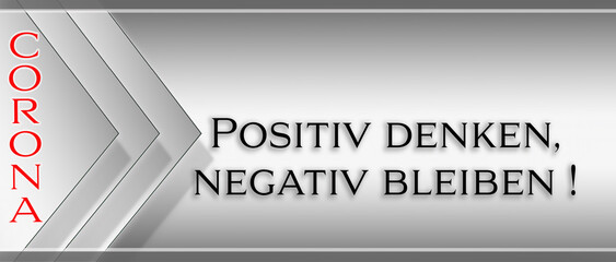 Corona - positiv denken