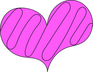 Tattoo heart. Valentines day