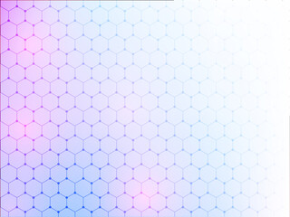 Abstract Gradient Hexagon Pattern Background.
