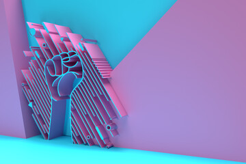 3D International Youth day Poster, 3D illustration Design.