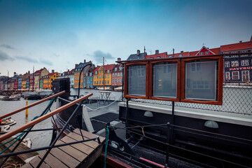 Harbor of Nyhavn, Copenhagen, Denmark, Nord Europe