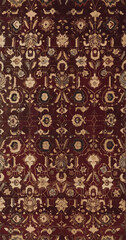 Distressed  carpet design with persian motifs