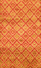 Distressed  carpet design with persian motifs