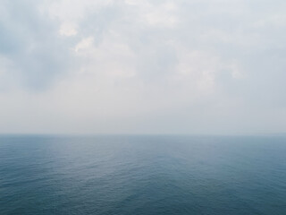 Cloudy seascape background, dramatic sea view