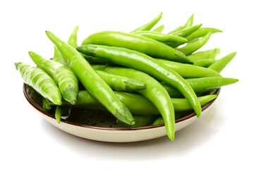 peppers on a white background