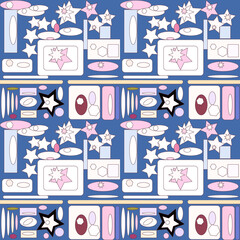 Abstract elements seamless pattern