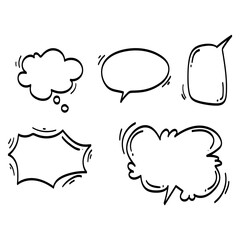 Speech bubble text box isolated on white background ,Vector Illustration EPS 10