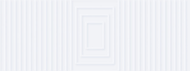 White silver soft geometric universal background for business presentation. Abstract elegant pattern. Frame borders. Minimalist empty lined blank BG. Halftone monochrome cover. Modern digital minimal