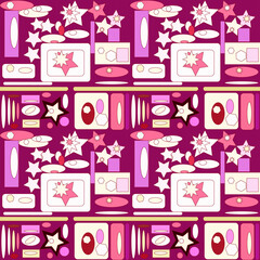 Abstract elements seamless pattern