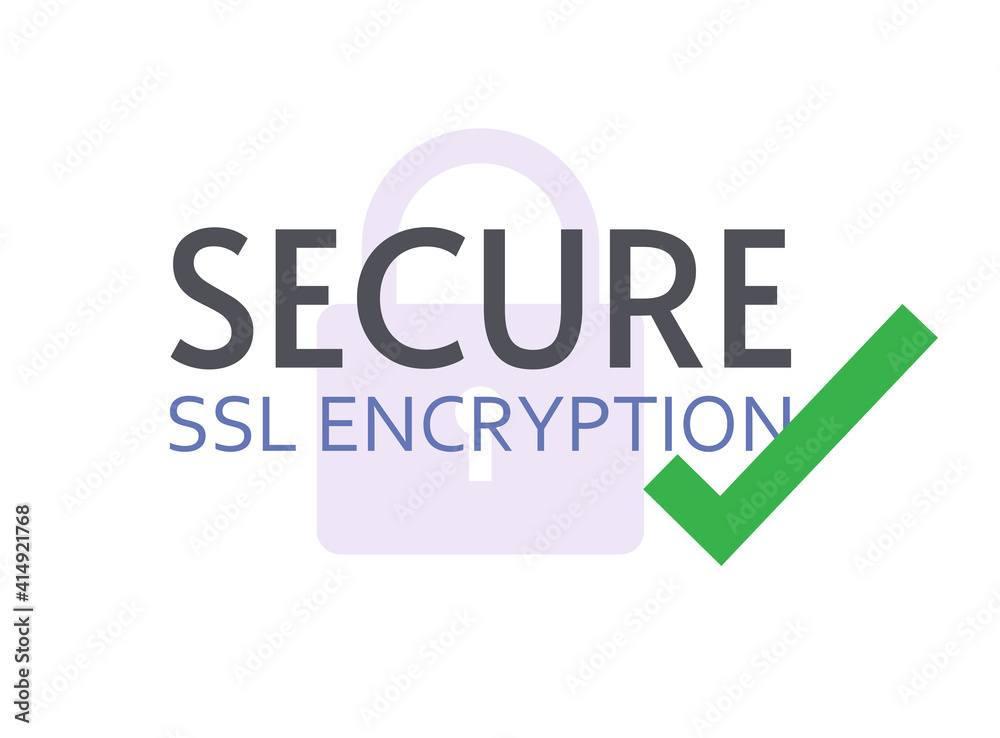 Aufkleber ssl secure encryption icon label for https protocol internet web connection vector sign illustration