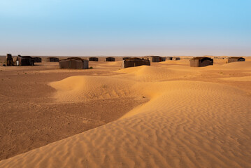 Sand dunes in the Sahara desert, Tagounite, Morocco