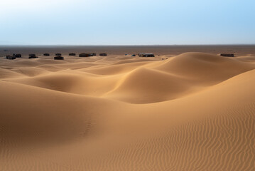 Sand dunes in Sahara desert, Tagounite, Morocco