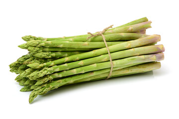 Asparagus on a white background