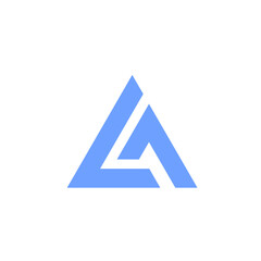 G A Letter Triangle Logo Template Illustration Design.