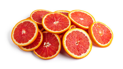 Fototapeta na wymiar Orange fruit isolated on white background.