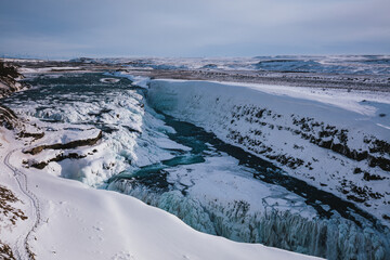 Gullfoss, Iceland, North Atlantic Ocean