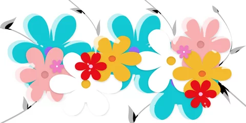 Behang composizione di fiori © emily