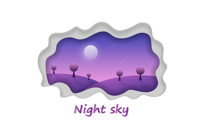 Night Sky Paper Cut