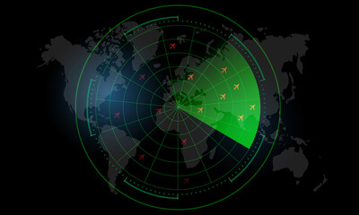 Radar screen, Monitor