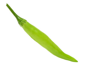 green chili pepper isolated