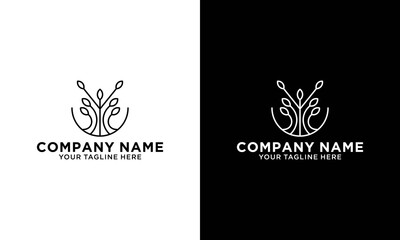 Abstract nature logo icon vector design. healthy food, ecology, spa, business, diet vector logo