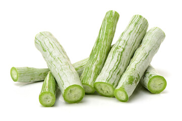 snake gourd on white background