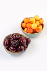 Black and white sweet cherry 