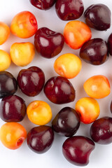 Black and white sweet cherry 