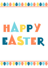 Easter posters or flyers design. Vector illustration. Place for your text.