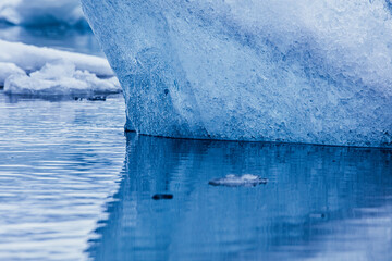 Jökulsárlón glacier lagoon, Iceland, North Atlantic Ocean