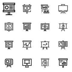 아이콘 프리젠 테이션 세트