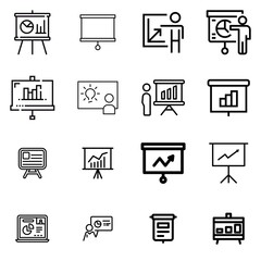 아이콘 프리젠 테이션 세트