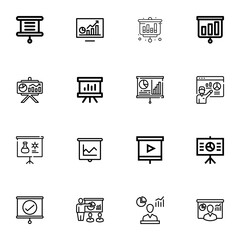 아이콘 프리젠 테이션 세트