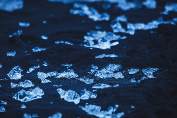 Diamond beach, Iceland, North Atlantic Ocean