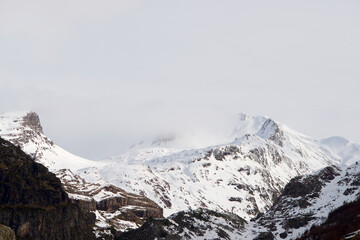 Snowy peaks in the Pyrenees