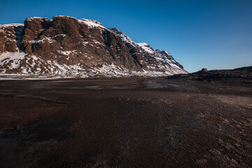 Blue ice caves in Jökulsárlón glacier, Iceland, North Atlantic Ocean