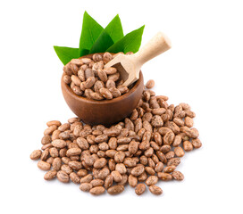 pinto beans an isolated on white background